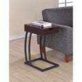 Coffee Tables Stylish Accent Table with Storage Drawer and Outlet, Brown Benzara