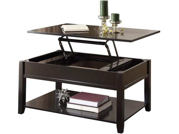 Traditional Looking Coffee Table with Lift Top, Black