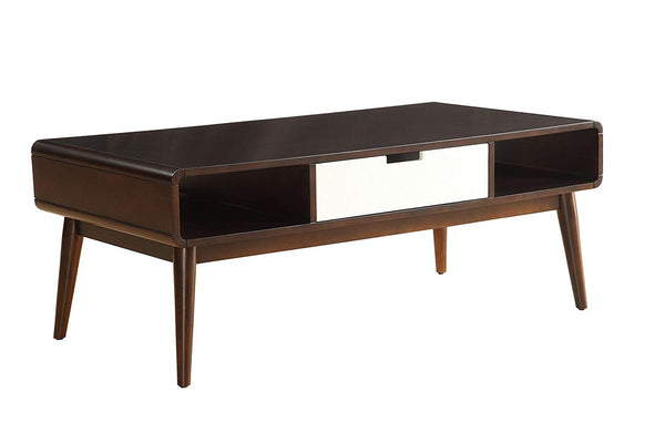 Trendy Coffee Table, Espresso & White