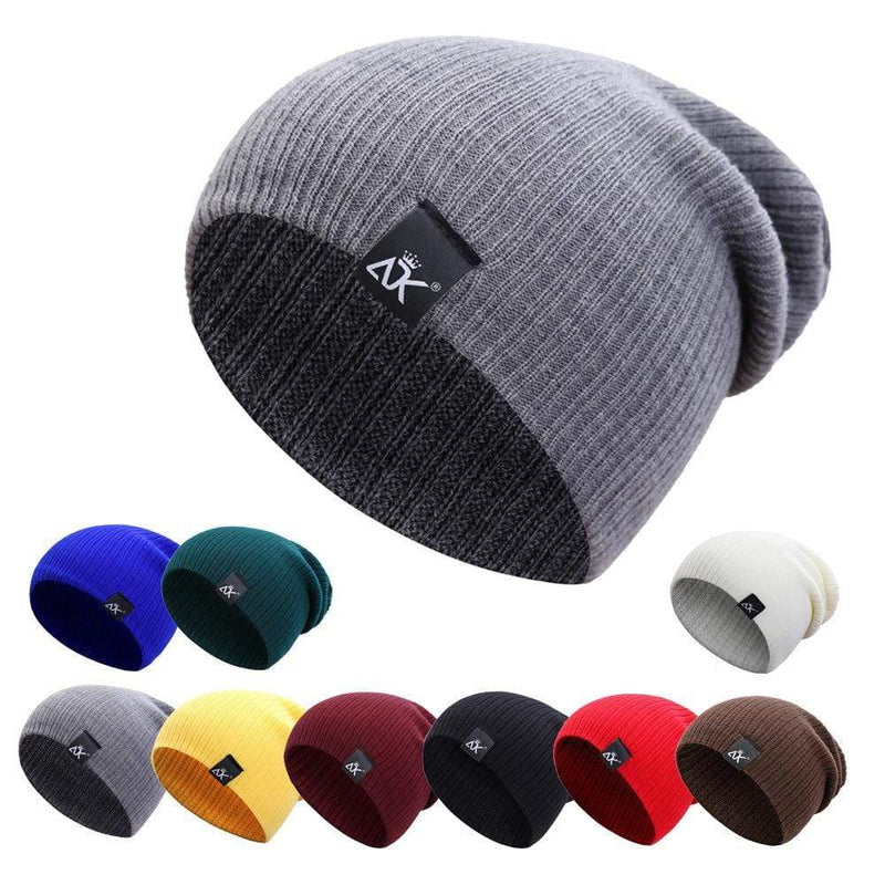 COKK Knitted Beanie Women's Hat Winter Men Skullies Beanies Warm Casual Slouchy Hat Crochet Beanie Hat Female Baggy Cap Cheap AExp