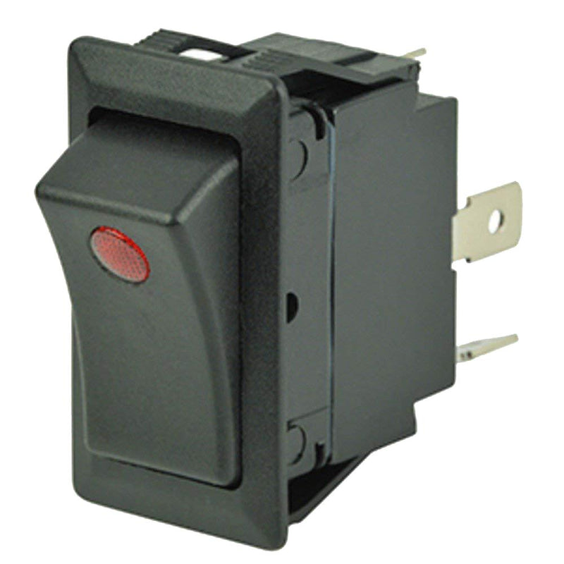 Cole Hersee Sealed Rocker Switch w-Small Round Pilot Lights SPST On-Off 3 Blade [58327-01-BP]-Switches & Accessories-JadeMoghul Inc.