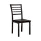 Colman Transitional Side Chair (Full Assembly), Black Finish, Set Of 4-Armchairs and Accent Chairs-Black-Leatherette Solid Wood Wood Veneer & Others-JadeMoghul Inc.