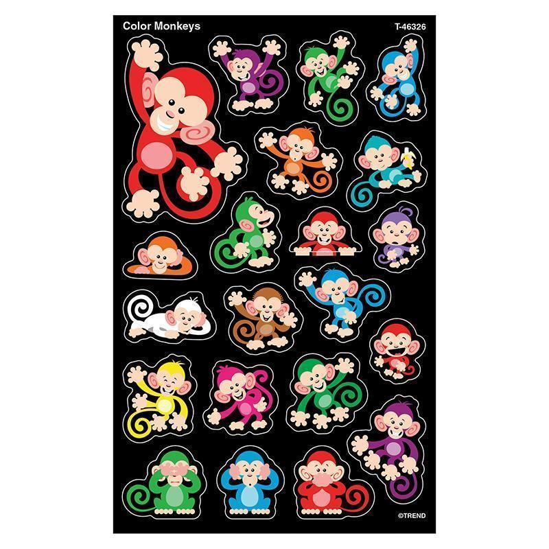 COLOR MONKEYS SUPERSHAPES STICKERS-Learning Materials-JadeMoghul Inc.