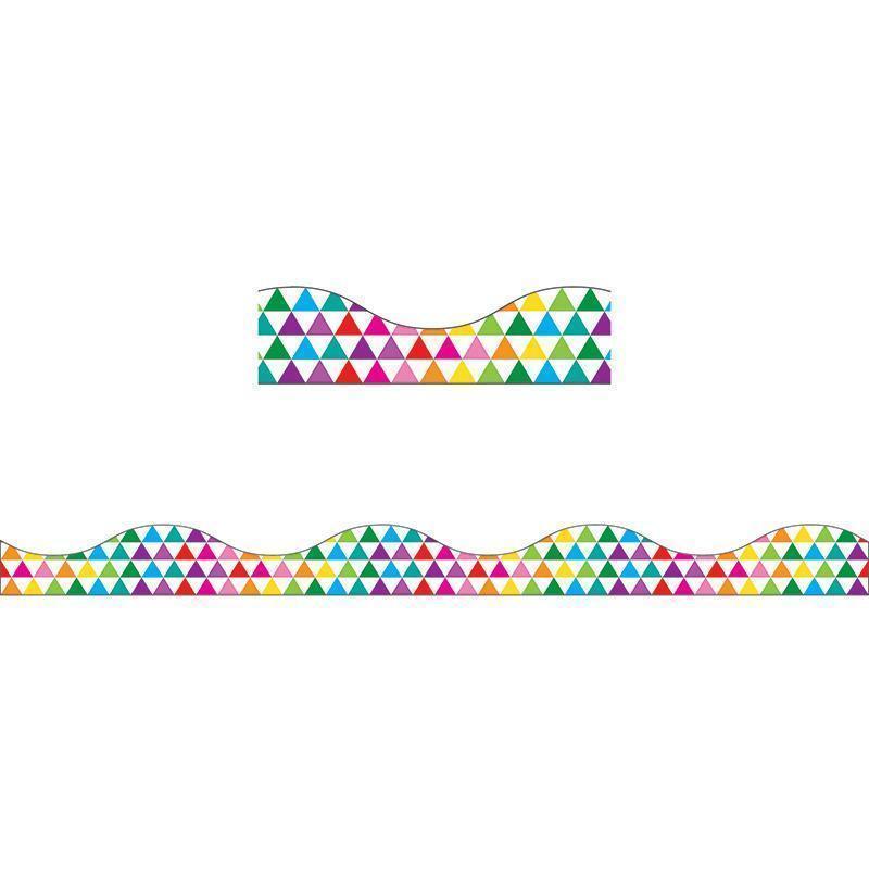 COLOR TRIANGLES BIG MAGNETIC BORDER-Supplies-JadeMoghul Inc.