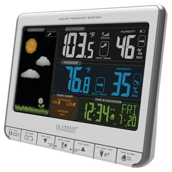 Color Weather Station-Weather Stations, Thermometers & Accessories-JadeMoghul Inc.