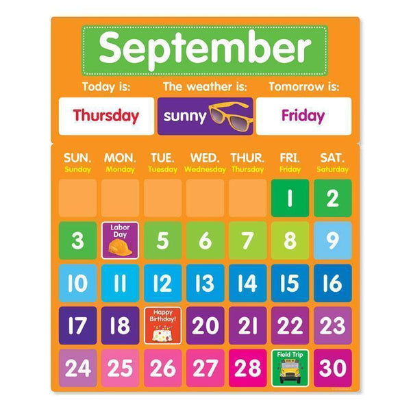 COLOR YOUR CLASSROOM CALENDAR BBS-Learning Materials-JadeMoghul Inc.