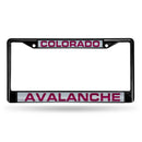 Mercedes License Plate Frame Colorado Avalanche Black Laser Chrome Frame