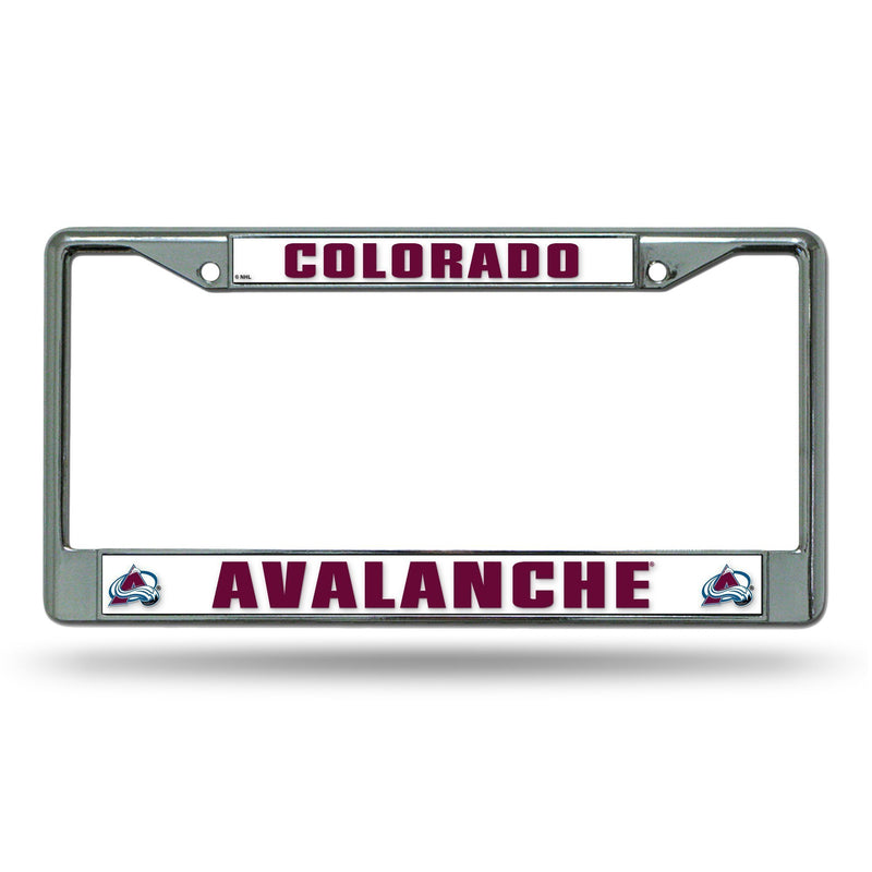 License Plate Frames Colorado Avalanche Chrome Frames