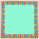 COLORED BULBS DIE CUT BORDER-Arts & Crafts-JadeMoghul Inc.