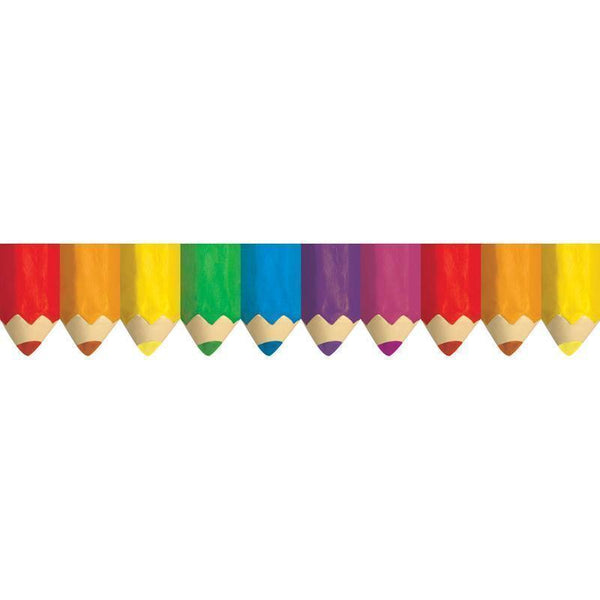 COLORED PENCILS BORDERS-Learning Materials-JadeMoghul Inc.