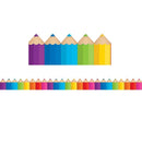 COLORED PENCILS DIE CUT BORDER TRIM-Learning Materials-JadeMoghul Inc.