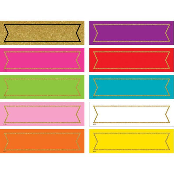 COLORFUL GOLD SHIMMER LABELS-Learning Materials-JadeMoghul Inc.