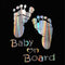 Colorful Laser Russian Kids Baby On Board Car 3D Sticker "Baby In Car" Car Decals Vinyl Stickers Family Auto Cover Baby Protect JadeMoghul Inc. 
