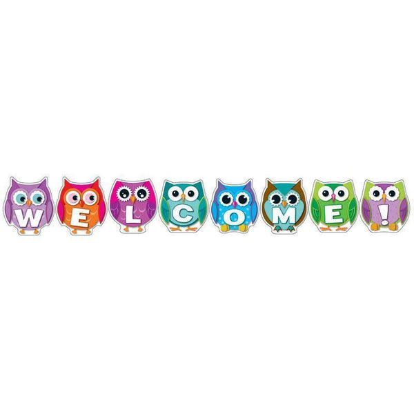 COLORFUL OWL WELCOME-Learning Materials-JadeMoghul Inc.