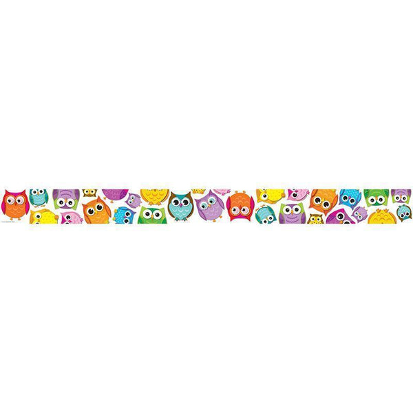 COLORFUL OWLS BORDER-Learning Materials-JadeMoghul Inc.