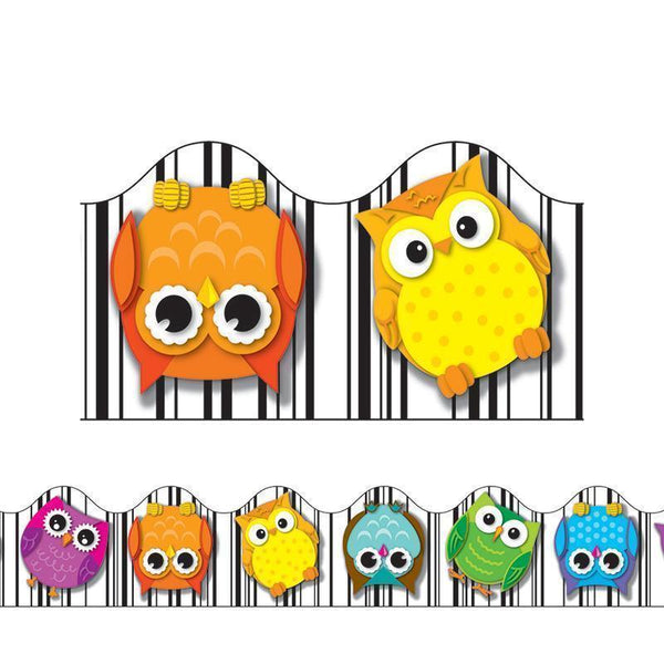COLORFUL OWLS STRIPS-Learning Materials-JadeMoghul Inc.