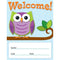 COLORFUL OWLS WELCOME CHART-Learning Materials-JadeMoghul Inc.