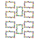 COLORFUL PAW PRINTS BLANK CARD-Learning Materials-JadeMoghul Inc.