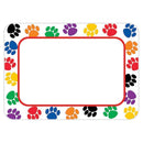 COLORFUL PAW PRINTS NAME TAGS-Learning Materials-JadeMoghul Inc.
