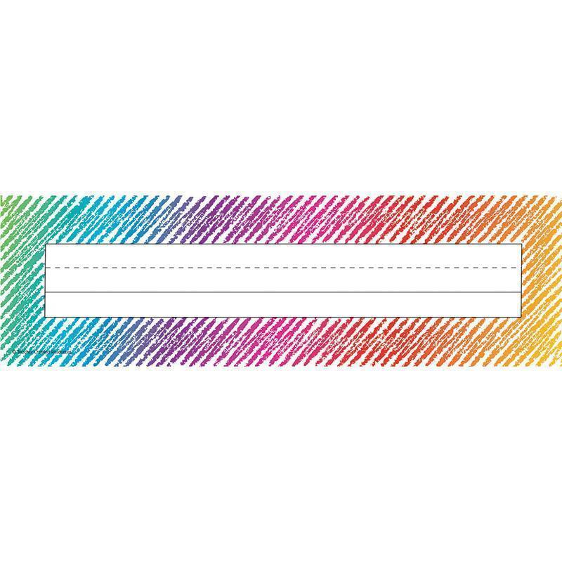COLORFUL SCRIBBLE NAME PLATES-Learning Materials-JadeMoghul Inc.