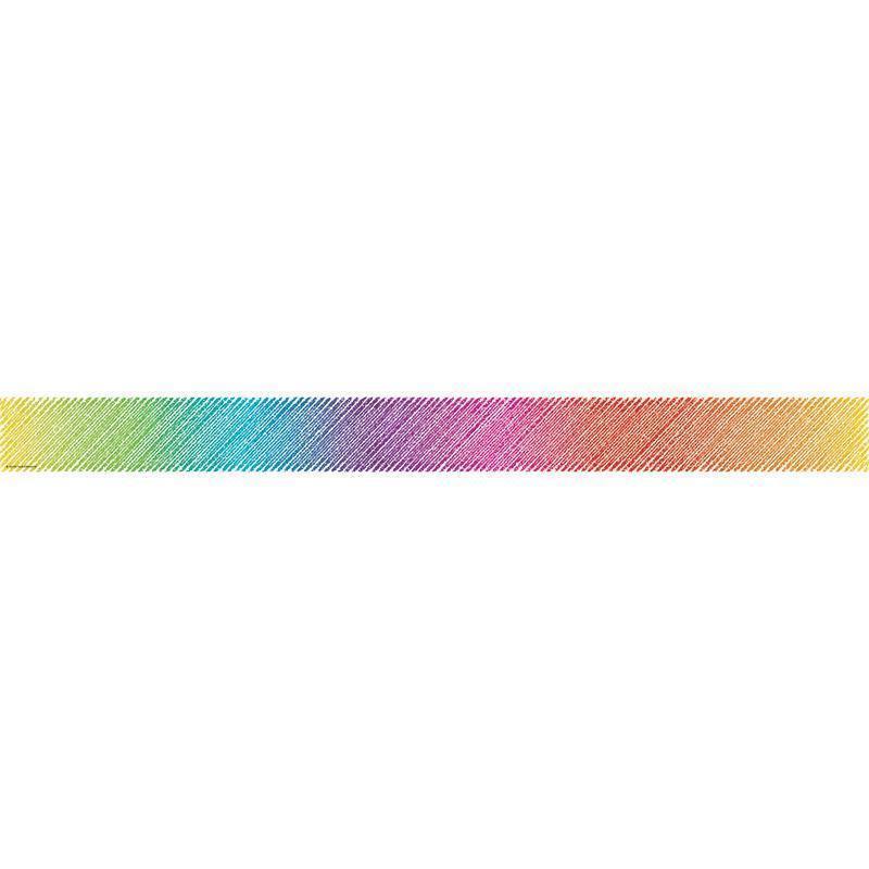 COLORFUL SCRIBBLE STRAIGHT BORDER-Learning Materials-JadeMoghul Inc.