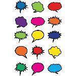 COLORFUL SPEECH THOUGHT BUBBLES-Learning Materials-JadeMoghul Inc.