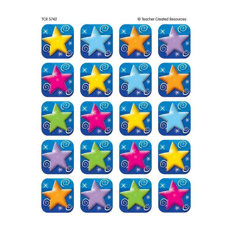 COLORFUL STARS STICKERS 120 STKS-Learning Materials-JadeMoghul Inc.