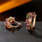 Colorful Stones Feather Earrings-A-JadeMoghul Inc.