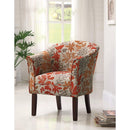 Colorfully Catchy Accent Chair, Multicolor-Armchairs and Accent Chairs-Multicolor-FABRIC-JadeMoghul Inc.