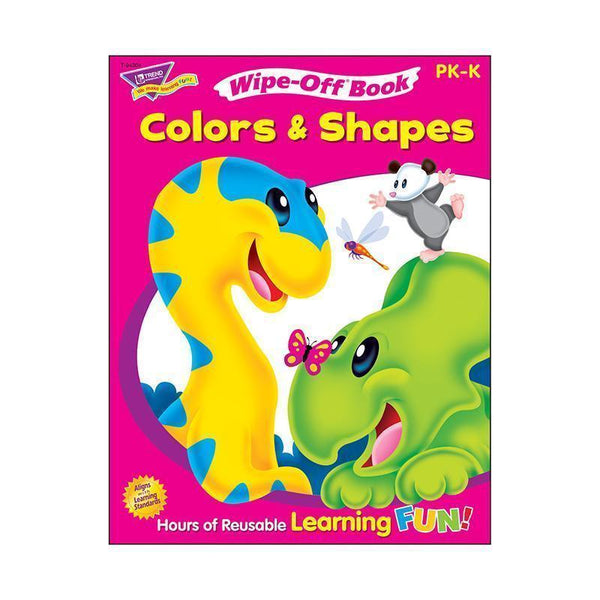 COLORS & SHAPES 28PG WIPE-OFF-Learning Materials-JadeMoghul Inc.
