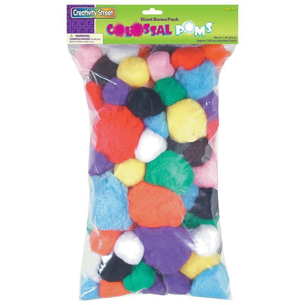 COLOSSAL POMS APPROX 1200 PCS ASST-Arts & Crafts-JadeMoghul Inc.