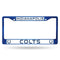 Cute License Plate Frames Colts Blue Colored Chrome Frame