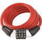 Combination Non-Resettable Cable Lock (Red)-Household Equipment & Accessories-JadeMoghul Inc.