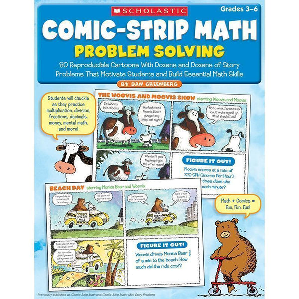 COMIC STRIP MATH PROBLEM SOLVING-Learning Materials-JadeMoghul Inc.