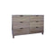 Commodious Brown Finish Dresser with 6 Drawers.-Dressers-Brown-Wood-JadeMoghul Inc.