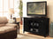 Commodious TV Stand, Black-Entertainment Centers and Tv Stands-Black-Wood Glass Veneer (Wood)-JadeMoghul Inc.