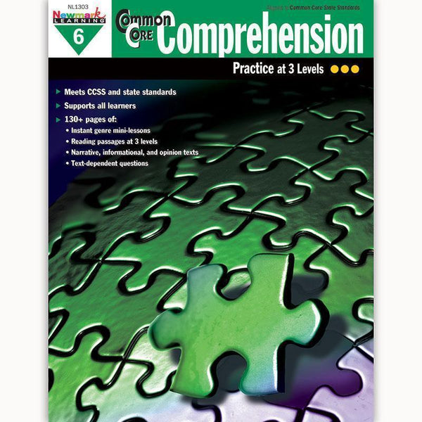 COMMON CORE COMPREHENSION GR 6-Learning Materials-JadeMoghul Inc.