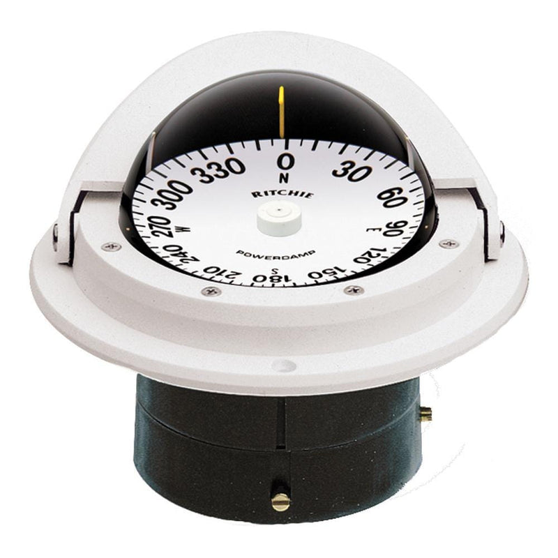 Compasses Ritchie F-82W Voyager Compass - Flush Mount - White [F-82W] Ritchie