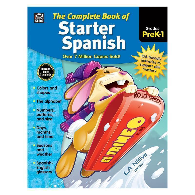 COMPLETE BOOK OF STARTER SPANISH-Learning Materials-JadeMoghul Inc.