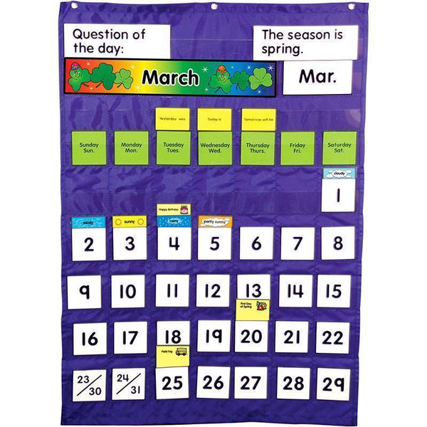 COMPLETE CALENDAR & WEATHER POCKET-Learning Materials-JadeMoghul Inc.
