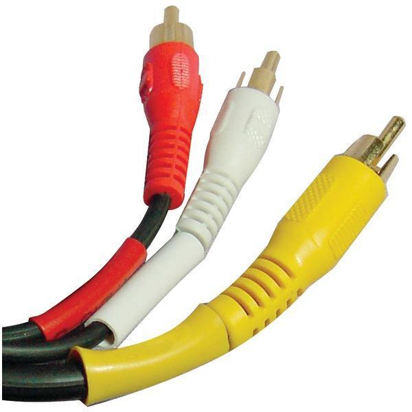 Composite A/V Cable (12ft)-Cables, Connectors & Accessories-JadeMoghul Inc.