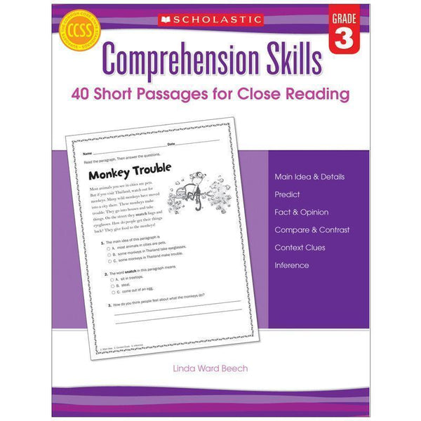 COMPREHENSION SKILLS GR 3 40 SHORT-Learning Materials-JadeMoghul Inc.