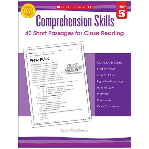 COMPREHENSION SKILLS GR 5 40 SHORT-Learning Materials-JadeMoghul Inc.