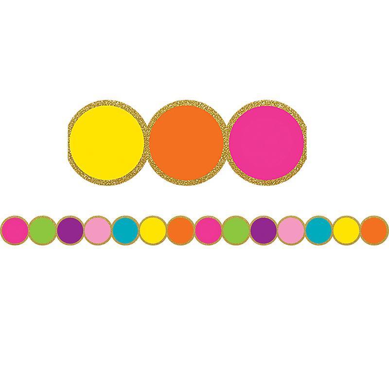 CONFETTI CIRCLES DIECUT BORDER TRIM-Learning Materials-JadeMoghul Inc.