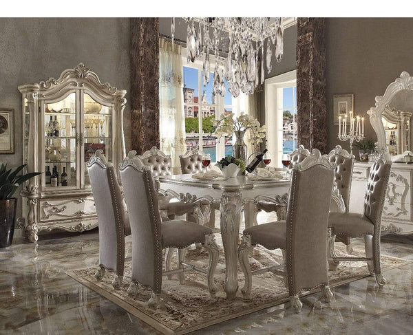 Majestic Counter Height Table with Square Top, Bone White