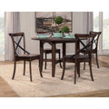 Console Tables Round Table In Rubberwood, Brown Benzara