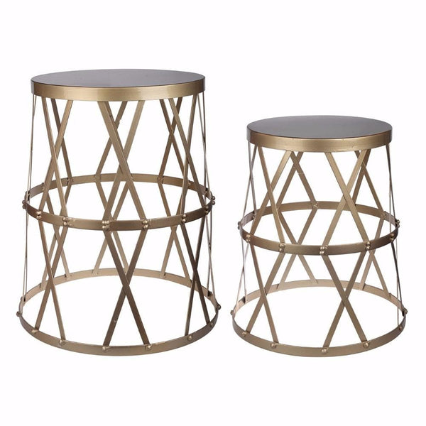 Console Tables Set of 2 Intriguing Urban Vogue Accent Tables Benzara