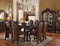 Console Tables Splendid Counter Height Table With Square Top, Cherry Oak Benzara
