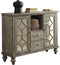 Console Tables Velika Console Table With 2 Doors and 2 Drawers, Weathered Gray Benzara