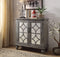 Console Tables Velika Console Table With 2 Doors, Weathered Gray Benzara